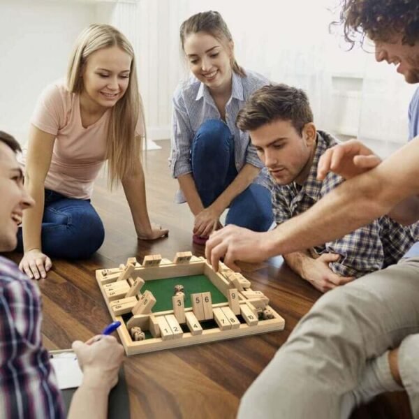 Shut the box het tijdloze spel met speelgroep